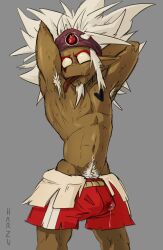 bulge dark_skin dick dofus gay gay_male gay_sex harzu kriss_la_krass male_only only_male semi_nude wakfu