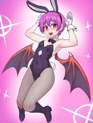 1girls 2d 2d_(artwork) 2d_artwork accurate_body_type accurate_breast_size accurate_proportions ankles arm_up armpit armpit_crease armpit_peek armpits arms_up background bare_armpits bare_arms bare_chest bare_shoulders bare_skin belly belly_button black_bowtie black_bunny_ears black_bunnysuit black_footwear black_hairband black_high_heels black_leotard black_shoes black_topwear blush_face blushing blushing_at_viewer blushing_female bowtie breasts bunny_costume bunny_ears bunny_tail bunnygirl bunnygirl_outfit bunnysuit calves canon_breast_size cleavage clothing_cutout collar collarbone curvaceous curvaceous_body curvaceous_female curvaceous_figure curvaceous_hips curvy curvy_body curvy_female curvy_figure curvy_hips darkstalkers digital digital_art digital_drawing digital_drawing_(artwork) digital_media digital_media_(artwork) drawing ear_piercing elbows exposed_armpits exposed_arms exposed_chest exposed_shoulders exposed_skin eye-level_view eyebrows_visible_through_hair fanart female female_focus female_only fingers flushed flushed_cheeks flushed_face footwear from_front front_view full_body full_body_view gradient_background grey_legwear grey_pantyhose grey_stockings grey_tights groin hair_between_eyes hairless_armpits hand_up hands_up head_tilt high_heels hourglass_figure inframammary_fold inguinal_crease inguinal_ligament knees lean_figure legs legs_closed legs_together legwear leotard lilith_aensland looking_at_viewer midriff midriff_cutout multicolored_background narrow_waist navel open_mouth open_mouth_smile pantyhose parted_lips petite petite_body petite_breasts petite_female petite_girl petite_tits pierced_ear pink-haired_female pink_background pink_hair pink_hair_female plain_background portrait posing posing_for_the_viewer presenting_armpit red-eyed_female red_eyes shaved_armpits shoes short_hair shoulders slender_body slender_waist slim_female slim_waist small_boobs small_breasts small_tits smile smiley_face smiling smiling_at_viewer solo stockings stomach_cutout thighs thighs_together tights tilted_head tiny_breasts tiny_tits tongue topwear two-tone_background upper_teeth watcher_hollow white_background white_collar white_wrist_cuffs wide_hips wings wrist_cuffs
