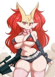 big_breasts braixen bray_(lucyfercomic) breasts cleavage female female_only furry furry_female furry_only huge_breasts lucyfercomic pokemon pokemon_(species) tagme thick_thighs wide_hips yoko_littner_(cosplay)
