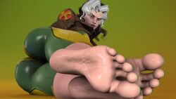 1girls 3d 3d_(artwork) 3d_render anna_marie ass ass_focus barefeet barefoot dark_brown_hair feet female female_only foot_fetish foot_focus freckles green_eyes green_toenails grey_hair huge_ass jacket kombatkatto large_thighs light_skinned_female marvel marvel_rivals painted_toenails pov pov_feet rogue_(marvel_rivals) rogue_(x-men) sfm shiny_skin smirk soles source_filmmaker source_filmmaker_(artwork) sweat sweaty sweaty_feet thighs tight_clothing toes x-men