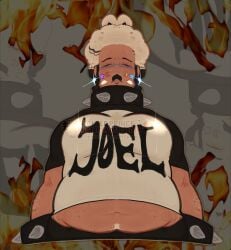 belly belly_button belly_overhang dark-skinned_female dark_skin hair hairy spiked_bracelet spiked_collar