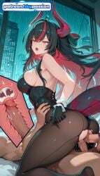 1girls 2026 2boys ai_assisted ai_generated anime black_hair boobs breasts bust clothed_sex cock cross-section cum cum_in_pussy dick ejaculation girl_on_top hetero hi_res high_quality high_resolution highres internal_cumshot leotard_aside long_hair love_making neverness_to_everness pantyhose patreon patreon_username penetration penis sex sexual_intercourse shinku shinku_(neverness_to_everness) skypassion stable_diffusion tits torn_clothes uncensored uterus vaginal watermark