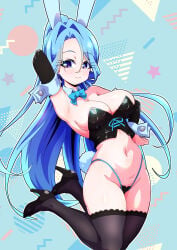 arm_up armpits big_ass big_breasts bunny_ears bunny_tail bunnysuit cure_yuta hand_on_hip ieri_shiruku meitantei_precure! precure pretty_cure toei_animation