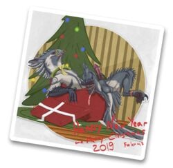 2018 4_toes alpha_channel animal_genitalia animal_penis avian backsack balls beak bird black_claws black_eyes brown_pawpads candy candy_cane carpet christmas christmas_tree claws english_text equine_penis erection falcon falcrus falcrus_(character) feathers feral food fur gift grey_balls grey_beak grey_feathers grey_fur gryphon holidays horsecock inside legband looking_at_viewer lying medial_ring multicolored_feathers multicolored_fur on_back pattern_background pawpads penis peregrine_falcon purple_penis quadruped red_sclera ribbons sagging_balls sharp_claws sheath simple_background smile solo spiked_penis sticker striped_background tail_feathers talons text toe_claws toes transparent_background tree two_tone_feathers two_tone_fur white_feathers white_fur wreath