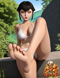 ai_art ai_assisted ai_generated coug foot_fetish karai_(tmnt_2012) stable_diffusion teenage_mutant_ninja_turtles tmnt