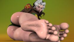 1girls 3d 3d_(artwork) 3d_render anna_marie ass ass_focus barefeet barefoot dark_brown_hair feet female female_only foot_fetish foot_focus freckles green_eyes green_toenails grey_hair huge_ass jacket kombatkatto large_thighs light_skinned_female marvel marvel_rivals painted_toenails panties pov pov_feet rogue_(marvel_rivals) rogue_(x-men) sfm shiny_skin smirk soles source_filmmaker source_filmmaker_(artwork) sweat sweaty sweaty_ass sweaty_body sweaty_feet thighs tight_clothing toes x-men