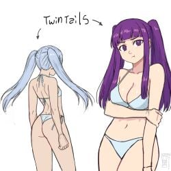 2girls :t adult adult_female almost_naked almost_nude alternate_angle alternate_view anime anime_character ass ass_cleavage ass_crack back-tie_bikini back-tie_swimwear back_shot back_view behind_view big_boobs big_breasts bikini bikini_bottom bikini_only bikini_top busty busty_female busty_girl butt different_angle duo elf elf_ear elf_ears elf_female elf_girl exposed eye-level_view fanart female_protagonist fern_(sousou_no_frieren) frieren from_back from_behind from_behind_angle from_behind_view from_front front_view frown frown_eyebrows frowning frowning_at_viewer gilf gluteal_fold green-eyed_female green_eyes halterneck hand_on_arm hand_on_own_arm huge_boobs huge_breasts inguinal_crease inguinal_ligament knees_out_of_frame large_boobs large_breasts madhouse mage manga_character mature mature_female mostly_nude multiple_females multiple_girls multiple_views naked naked_female naked_woman nearly_nude nude nude_female nudity old_female plump_breasts pointy_ears pout pouting pouting_at_viewer pouting_lips pouty_lips practically_nude purple-eyed_female purple-haired_female purple_eyebrows purple_eyes purple_hair rear_view scowl side-tie_bikini sidelocks sousou_no_frieren string_bikini swimsuit swimwear thick_ass thick_butt top_view touching_arm watcher_hollow white-haired_female white_bikini white_bikini_bottom white_bikini_top white_hair white_swimsuit white_swimwear