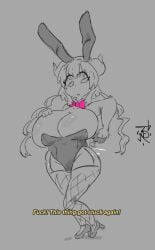 1girls bb_happyhour big_boobs big_breasts boobs bowtie breasts bunny_ears bunny_tail dragon dragon_girl eyelashes fishnet_stockings fishnets horns huge_boobs huge_breasts ilulu_(dragon_maid) kobayashi-san_chi_no_maidragon leotard playboy_bunny plug_(sex_toy) shortstack simple_background stockings tie twintails uncensored