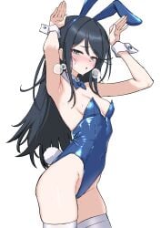 1girls armpits blush breasts bunny_ears bunnysuit female female_only hoshino_ichika_(project_sekai) leotard looking_at_viewer oldsickkim project_sekai solo