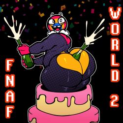 1female 1girls 2026 2d 2d_(artwork) alternate_ass_size alternate_body_type ass big_ass big_butt butt cake champagne chica's_magic_rainbow chubby female female_only five_nights_at_freddy's five_nights_at_freddy's_world fnaf_world high_resolution highres nanodude78 solo solo_female thick