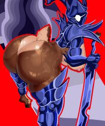 1girls anthro areolae armor ass ass_out big_ass big_breasts bottom_heavy bottomless bottomless_female breasts breasts_out bubble_butt busty deltarune dess_holiday fat_ass female female_only furry furry_only helmet hooves huge_ass large_ass large_breasts looking_at_ass looking_at_self looking_back massive_ass meme niceartlmao1 nipples no_panties roaring_knight solo sweat sweatdrop sweaty_ass sword tail thick_ass thick_thighs thunder_thighs weapon wide_hips