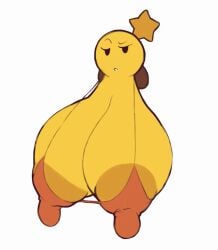 1girls animated areolae_slip big_breasts bra breasts_out cyanu erect_nipples gif large_breasts looking_at_viewer mario_(series) mario_and_luigi_(series) nintendo nipples small_bra starlow tits_out yellow_skin