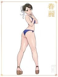 1girls 2d 2d_(artwork) 2d_artwork almost_naked almost_nude ass ass_cleavage ass_crack back back_shot back_view background bare_arms bare_back bare_calves bare_hands bare_hips bare_knees bare_legs bare_shoulders bare_skin bare_thighs behind_view bikini bikini_bottom bikini_only bikini_top blank_background blue_bikini blue_bikini_bottom blue_bikini_top blue_swimsuit blue_swimwear breasts brown-eyed_female brown-haired_female brown_eyebrows brown_eyes brown_hair butt calves chun-li closed_mouth_smile collarbone digital digital_art digital_drawing digital_drawing_(artwork) digital_media digital_media_(artwork) double_bun drawing elbows exposed exposed_arms exposed_back exposed_hips exposed_legs exposed_shoulders exposed_skin exposed_thighs eye-level_view eyebrows_visible_through_hair feet female female_focus female_only fingers from_back from_behind from_behind_angle from_behind_view full_body full_body_view gluteal_fold groin hair_bun halterneck head_tilt knee_pits knees large_breasts lean_figure legs lip_gloss lips lipstick looking_at_viewer looking_back looking_back_at_viewer median_furrow monotone_background mostly_nude naked naked_female naked_woman narrow_waist nearly_nude no_shoes nude nude_female nudity one_color_background parted_bangs pink_lips pink_lipstick plain_background portrait posing posing_for_the_viewer posing_naked posing_nude practically_nude rear_view short_hair shoulders side-tie_bikini slender_body slender_waist slim_female slim_waist smile smiley_face smiling smiling_at_viewer solid_color_background solo standing street_fighter street_fighter_6 string_bikini swimsuit swimwear thick_thighs thighs tied_hair tilted_head twin_buns watcher_hollow white_background