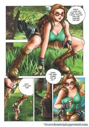 comic crossover lara_croft lara_croft_(classic) mmario_grant sunglasses tomb_raider