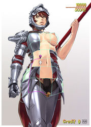 armor azasuke breasts hilde hildegard hildegard_von_krone knight nipples soul_calibur soul_calibur_iv