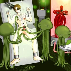 6boys alien anal balls erect_penis erection gay male male/male male_only martian_(metal_slug) metal_slug penis penis_milking penis_milking_machine restrained restraints snk strapped_down strapped_to_a_table tagme tarma_roving tentacle tentacle_on_male video_games yaoi