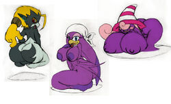 3girls anthro areola ass avian beak bent_over big_ass big_breasts big_butt bird blonde_hair blue_eyes blush breasts butt crossover erect_nipples female female_only ghost group hair_hand hat headkerchief hirundinid huge_breasts humanoid imp imp_midna jewelry little-gray-bunny looking_at_viewer looking_back mario_(series) midna multiple_girls necklace nintendo nipples non-mammal_breasts nude paper_mario pink_hair purple_hair red_eyes sega shadow_siren smile sonic_(series) sonic_riders spirit swallow swallow_(bird) the_legend_of_zelda twili twilight_princess video_games vivian_(paper_mario) voluptuous wave_the_swallow