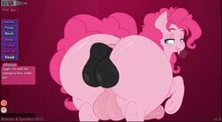 anal animated anus balls dickgirl friendship_is_magic from_behind furry futanari herm intersex mittsies my_little_pony penis pinkie_pie_(mlp) pussy spindles straight_hair