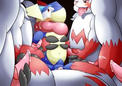 cidea greninja pokémon_(species) pokemon pokemon_(species) tagme zangoose