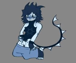 balls forsaken_(roblox) gray_background jacking_off male male_only masturbation nonbinary pants_down penis penis_out roblox roblox_game robloxian self_upload sweat tagme toxikmuffinz two_time