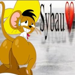 anal ass edit furry gay heart_emoji humor looney_tunes male meme speedy_gonzales sybau text