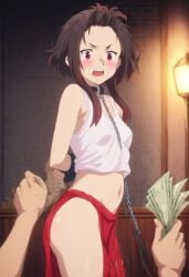 about_to_be_raped ai_generated chains collar female goblin kono_subarashii_sekai_ni_shukufuku_wo! megumin money prisoner restrained slave slave_auction slavegirl spardai_(artist) young