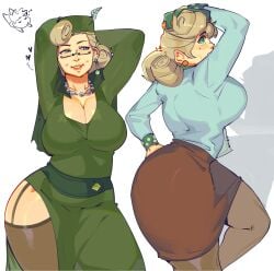 1girls ass battle_tendency big_ass big_breasts big_butt blonde_female blonde_hair breasts child_bearing_hips clothed curvaceous curvy curvy_body curvy_female curvy_figure curvy_hips female female_only gilf grandma huge_ass huge_butt jojo's_bizarre_adventure large_ass large_breasts large_butt light-skinned_female light_skin milf old old_woman older_female ryota_ravioli shounen_jump suzi_q tagme thick_ass thick_thighs thighs wide_hips