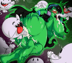 1girls 6+boys 7boys anus ass big_ass big_butt blush boo_(mario) breasts crossover cum cum_in_pussy cum_on_breasts cumshot curvy danny_phantom dat_ass desiree erection excessive_cum fat_mons feet feet_up female female_focus ghost ghost_girl green_skin huge_ass large_breasts long_hair looking_back male mario_(series) multiple_boys newworld9 nintendo nipples nude penetration penis precum pussy seductive_smile sex testicles thick_thighs vaginal_penetration vein veiny_penis very_long_hair