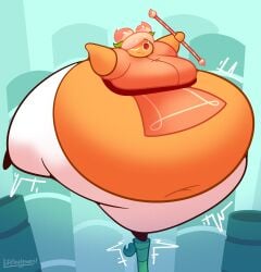1girls belly cookie_run cookie_run_ovenbreak fat fat_belly fat_female female huge_belly lifelinelemons martial_arts obese obese_female overweight overweight_female peach peach_cookie squishypsycho