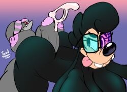2022 anal anthro ass avian big_breasts bird black_body black_fur breasts crow cum daria_(cringebird) disney fan_character female furry genitals glasses gray_body gray_feathers hot_dogging humanoid_genitalia humanoid_penis intersex looking_at_another looking_back nebula_(toonsexual) nonbinary nude nude_anthro nude_female penis seductive seductive_look seductive_pose seductive_smile sex source_request tagme toonsexual toony