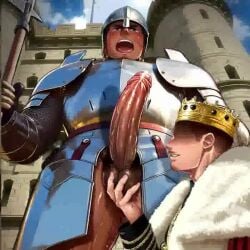 2boys armor artisticjinsky balls_fondling balls_grab balls_sucking bara big_bulge big_glans big_penis blowjob blush bottomless bukkake bulge bulge_through_clothing cape castle clenched_teeth crown crying crying_with_eyes_open cum cum_covered_penis cum_drip cum_explosion cum_fountain cum_from_mouth cum_from_nose cum_in_mouth cum_inside cum_leaking cum_on_armor cum_on_balls cum_on_face cum_on_hand cum_on_leg cum_on_lower_body cum_on_penis cum_on_self cum_splatter cum_string cum_trail curved_penis dark_skin deep_throat dripping drooling duo ejaculation erection erection_under_clothes excessive_cum fellatio frown fully_clothed gay grabbing grabbing_balls grabbing_balls_with_one_hand huge_cock intense_orgasm king knight knight_armor knight_helmet leg_hair legs_apart licking licking_balls licking_penis long_penis low-angle_view male male/male male_only manly mature_male medieval motion_blur mp4 multiple_orgasms muscular muscular_legs muscular_thighs nakadashi no_sound oral oral_penetration oral_sex orgasm original original_character outdoors pantsless penis_bigger_than_head precum precum_drip red_glans resisting royalty saliva saliva_trail scar scar_on_face semen sex shadow_over_eyes spear squeezing squeezing_balls standing sucking sucking_balls tears thick_cum thick_eyebrows thick_penis thong uncensored veiny_penis video white_underwear wince yaoi
