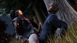 1human 1male 1monster anal anal_penetration anal_sex big_penis blonde_hair blouse dbd dead_by_daylight erect_penis felix_richter forest gay gay_sex half-dressed half_naked human human_dom_monster_sub human_on_monster human_penetrating human_penetrating_monster jacket jacket_only male male/male male_only male_penetrating male_penetrating_male monster monster_penetrated nateswashorny orange_precum penetration penis pleasure_face precum sitting_on_penis talbot_grimes the_blight