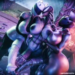 3d 3futas 3girls balls breasts cat_ears cum cum_puddle excessive_cum excessive_genital_fluids female futa_on_futa futa_only futanari genital_fluids grabbing_breasts heaven_(jinsang) helmet hexagonal_pattern holding_neck holding_penis horsecock horsecock_futa horsecock_on_humanoid huge_balls huge_cock hugging intersex jinsang_3d male marvel nevaeh_(jinsang) penis precum spider-man_(series) symbiote syn_(varodai) teasing varodai