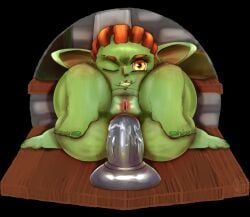 absurd_res anal anal_hair anal_sex ass bar bite biting_lip blush cellulite clitoris colored_nails detailed_background dildo dildo_in_ass dildo_insertion fangs feet female female_penetrated genitals glistening glistening_body glistening_skin goblin green_body green_skin hair hakataku_art heart_pupils hi_res humanoid humanoid_penetrated humanoid_pointy_ears large_insertion lube lying masturbation nails navel nude object_in_ass on_back one_eye_closed orange_eyes orange_hair penetrable_sex_toy penetration plump_labia pointy_ears pubes pussy sex_toy sex_toy_in_ass sex_toy_insertion short_stack smile smiling_at_viewer smirk smirking_at_viewer solo spread_vulva spreading stretched_anus teeth teeth_showing toes vulva yellow_teeth