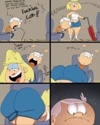 1boy 1girls ass ass_focus big_ass dammit_mom dat_ass female huge_ass humor imminent_incest lincoln_loud male meme meme_reference milf mother_and_son nickelodeon pokachu_(artist) rita_loud the_loud_house