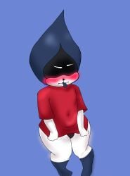 aged_up aged_up_(hopefully) blush calf_socks chubby chubby_male deltarune deltarune_chapter_1 deltarune_chapter_2 deltarune_chapter_3 deltarune_chapter_4 embarrassed embarrassed_nude_male fat_ass fat_butt kneesocks lancer lancer_(deltarune) looking_away no_shoes pale-skinned_male pale_skin shirt shirt_down short_male shortstack smaller_male socks thick_thighs thighs underwear white_skin
