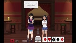 1boy 2d 2d_animation 2girls animated areolae barefoot black_hair breasts completely_nude completely_nude_female crossover defeated defeated_female defeated_male dominant dominant_female female female_focus full_body hayase_nagatoro implied_male implied_male_pov long_hair longer_than_10_minutes longer_than_30_seconds longer_than_one_minute looking_at_viewer mari_(omori) naked naked_female nipples nude nude_female omori please_don't_bully_me,_nagatoro poker pussy self_upload slideshow smile smug spnati strip_poker strip_poker_night_at_the_inventory stripping stripping_game submissive submissive_male swimsuit tagme tanline undressing video