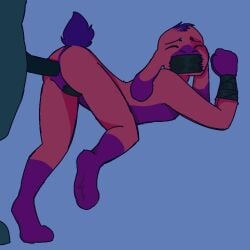 ambiguous_gender anal anal_sex anthro bondage bondage bound duct_tape duo faceless_character faceless_male humanoid lagomorph leporid male male/male mammal muzzle_(object) muzzled penetration pussy_tape rabbit tape tape_bondage tape_muzzle urfavvpuppy