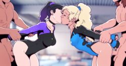 2boys 2girls breasts curvaceous curvy curvy_figure dave_cheung digital_media_(artwork) female hips hourglass_figure legs light-skinned_female light_skin male male/female mature mature_female slim_waist straight thick thick_hips thick_legs thick_thighs thighs voluptuous waist wide_hips