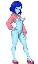 ai_generated big_ass big_breasts breasts erect_nipples female lapis_lazuli_(steven_universe) seagege stable_diffusion steven_universe underboob