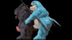 3d anal anthro belly erection gay how_to_train_your_dragon male male_only male_penetrating moobs overweight overweight_male pecs pectorals penis pokemon pokemon_(species) shiny_skin thatsillyguy tongue tongue_out toothless wailord