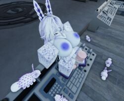 animal_genitalia animal_penis anthro aquatic_gastropod beehive_halo deep_sea_bunny_(pressure) equine_genitalia equine_penis female gastropod genitals hi_res jorunna_parva marine masturbation mollusk nudibranch penis roblox rubbing_pussy sea_slug slug solo