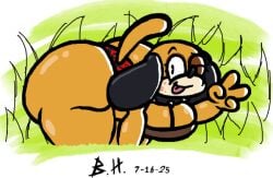 big_ass big_breasts bkenhop breasts bubble_butt cleavage female furry huge_ass huge_breasts huntress_(lewdewott) thick_thighs wide_hips