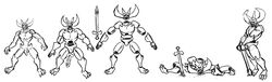 armor demon dick_sword dragmon drawn humanoid_to_inanimate simple_background solo transformation white_background