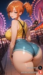 1girls 2025 ai_generated ass big_ass big_breasts female hi_res high_quality high_resolution highres huge_ass huge_breasts huge_thighs kasumi_(pokemon) nsfw orange_eyes orange_hair pokemon ponytail short_hair side_ponytail sinity small_waist thick_thighs thin_waist