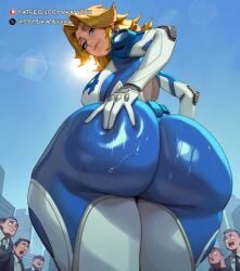 ai_generated ass_grab back_view backboob bare_thighs big_ass big_butt blonde_hair blue_eyes bodysuit bubble_butt earrings fantastic_four fat_ass gigantic_ass gigantic_breasts huge_breasts huge_thighs invisible_woman invisible_woman_(marvel_rivals) kamixxx light-skinned_female light_skin long_hair looking_back low-angle_view marvel marvel_comics marvel_rivals massive_ass massive_breasts mature_female milf pawg rizdraws_(ai_style) smiling solo_female squatting sue_storm superheroine sweat sweatdrop thick_body thick_female thick_thighs thighs voluptuous voluptuous_female