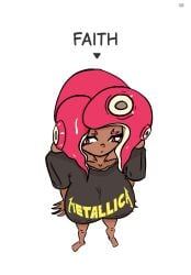 big_breasts bird's-eye_view clothed clothed_female clothes faith_(the_unnamed_feeling) octoling octoling_girl perspective_from_above splatoon splatoon_(series) splatoon_2 splatoon_3 the_unnamed_feeling