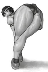 bending_over panties presenting_hindquarters rocksasha19 sakura_kasugano street_fighter sweaty