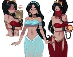 1990s 2d 2d_(artwork) 2d_artwork anime anime_style animedrawing animestyle apple bad_end bad_ending belly_dancer belly_dancer_outfit bite bite_mark bitten_apple black_eyes black_hair blue_bikini blue_bikini_top blue_hairband blue_harem_top blue_top blue_topwear blush blush_lines bracelet breasts brown_eyeshadow chain_leash chained chained_collar chained_cuffs chained_up chained_wrists chains cleavage cobra cobra_staff collar cuff cuffed cuffed_wrists cuffs dancer dancer_class dancer_girl dancer_outfit disney disney's_aladdin disney_princess dominant_male ear_piercing ear_ring earring earrings eastern_and_western_character edited_art evil_queen_jasmine eyeshadow face_veil female gold_(metal) gold_bracelets gold_ear_piercing gold_ear_ring gold_earring gold_earrings gold_jewelry gold_neck_ring gold_necklace gold_neckwear gold_staff gold_tiara golden_bracelets golden_ear_ring golden_earrings golden_necklace golden_neckwear golden_tiara hair_band hairband harem harem_girl harem_jewelry harem_outfit harem_pants harem_top hourglass_figure hourglass_figured_female hypnosis hypnosis_ending hypnosis_eyes hypnosis_fetish hypnotic_device hypnotic_eyes hypnotized_female lipstick loincloth long_hair long_ponytail male master_abddisney master_and_pet master_and_servant master_and_slave medium_boobs medium_breasts metal_collar middle_eastern middle_eastern_clothing middle_eastern_female mouth_veil necklace neckwear off_screen_character pink_lips pink_lipstick ponytail princess princess_jasmine princess_jasmine_(disney) princess_outfit princess_slave ratatatat74 red_apple red_eyes red_loincloth red_veil see-through see-through_clothes see-through_clothing see-through_harem_bottoms see-through_veil silk silk_clothing slave slave_collar slave_outfit slavegirl staff submissive submissive_female sweat sweatdrop sweating sweating_female sweaty sweaty_arms sweaty_body sweaty_face tan_body tan_skin tan_skinned_female teeth text text_bubble thick_thighs thing thong_bikini thong_underwear tiara veil white_background
