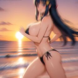 1girls 2025 adult aegis_elysium ai_generated ai_video alternate_breast_size animated animation ass beach beach_background bikini bikini_bottom bikini_top blue_eyes blue_hair blush blushing_at_viewer blushing_female boobs_bouncing bouncing bouncing_breasts breasts cleavage cloud clouds dawn dawn_(pokemon) female female_focus female_only game_freak hair_ornament headpiece hi_res high_quality high_res high_resolution hot huge_breasts huge_thighs large_breasts large_thighs long_hair long_sleeves loop looping_animation mountain mountains mp4 navel nintendo ocean older older_female patreon patreon_reward pokemon pokemon_dppt running sand scenery sea seaside sexy sky slow_motion solo sun sun_rays sunlight sunset sunshine sweat tagme thicc thick_thighs thighs tiara very_long_hair video water watermark waves wet